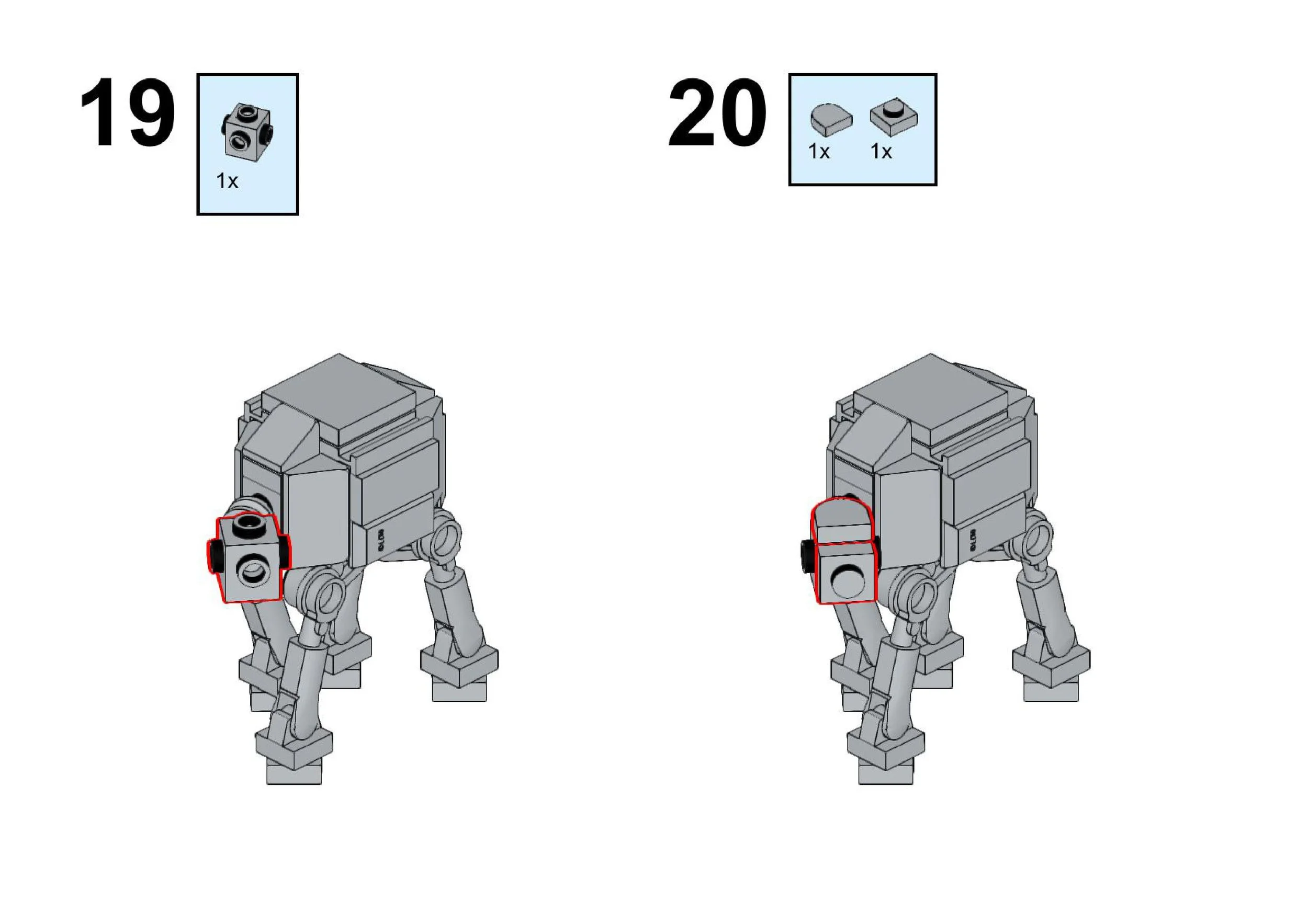 Lego star wars mini atat sale